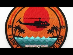 Hot Sale Jacket Brand Logo Washable Iron On Woven Patch Merrow Border Melt Adhesive