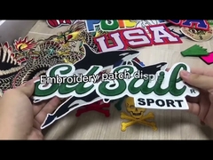 Reusable Embroidery Patches Shirt Custom Logo Designer Patches Custom Embroidery