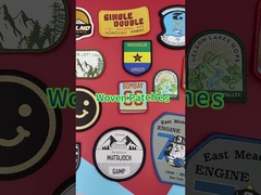 A parte traseira bordada feita sob encomenda remenda o revestimento protetor esparadrapo do material da tela