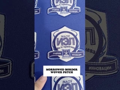 Remendos autoadesivos feitos sob encomenda do bordado da roupa de Logo Iron On Embroidered Patch