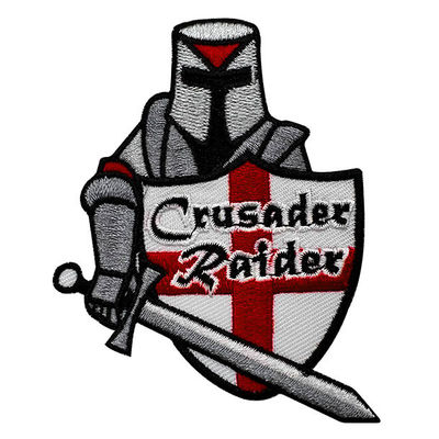 A sarja sentiu que costume do algodão da tela bordou remendos para a cor de Pandone da roupa