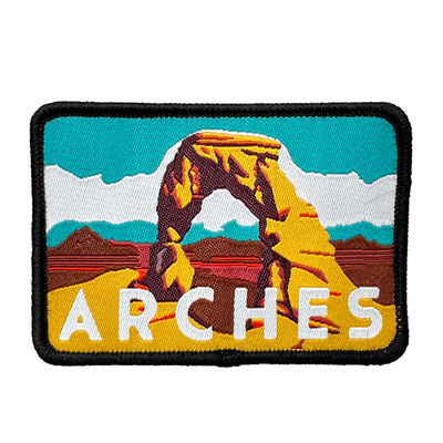 O nome feito sob encomenda de Jean Patches Natural Creative Brand de 6 cores costura em remendos tecidos