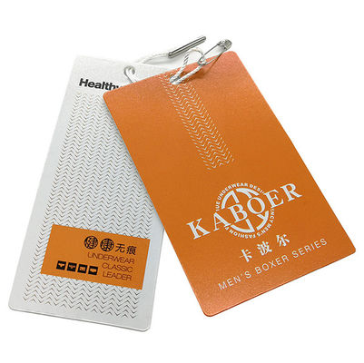 Roupa impressa feita sob encomenda Hang Tags 250gsm - material do papel do ofício 2000gsm