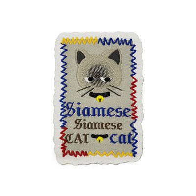 Ferro lavável no tipo feito sob encomenda da tela de Logo Patches Shrink Proof Woven