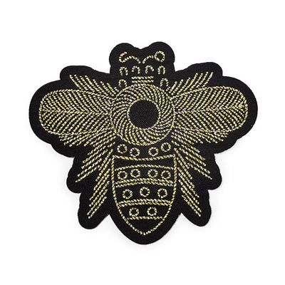 Remendos metálicos de pano dos desenhos animados de Logo Woven Logo Patch Customized