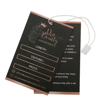 Mercadoria feita sob encomenda especializada Hang Tags Clothing Labels Hangtags