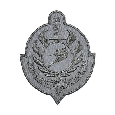 Ferro do remendo PMS de pano da tela bordada da sarja de Velcro em remendos da roupa