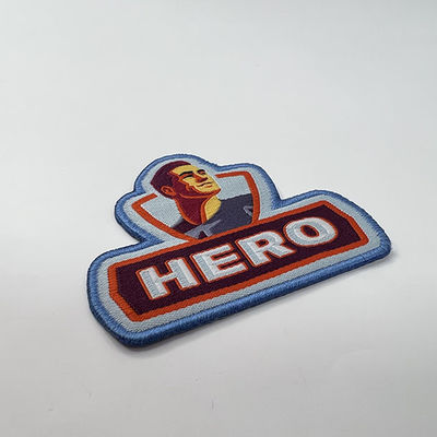 O herói livre da forma bordou o ferro durável dos remendos de Velcro em remendos para chapéus