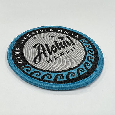 Logo Hook And Loop Backing que feito sob encomenda o remendo costura na letra bordou remendos para a roupa
