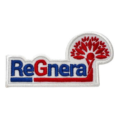 Pandone Logo Patches Twill Felt Fabric bordado cor ostenta o revestimento protetor de Velcro do remendo