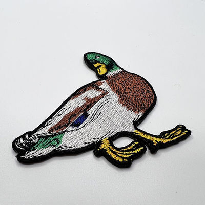 Ferro do remendo da cor de Duck Embroidery Patch PMS da caixa no remendo bordado