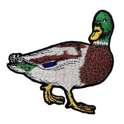 Ferro do remendo da cor de Duck Embroidery Patch PMS da caixa no remendo bordado