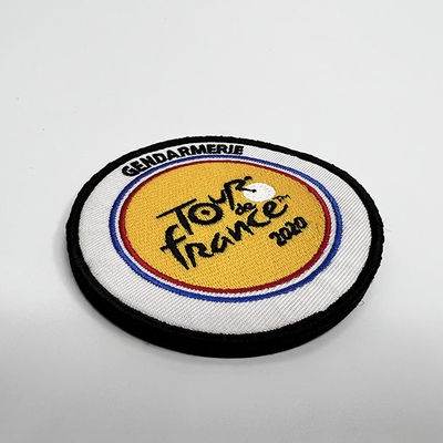 Gancho dos chapéus de Logo Custom Embroidered Patches For da comunidade de França e revestimento protetor do laço