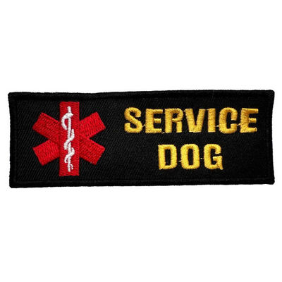 Os remendos do bordado da roupa do cão do serviço costuram no remendo tecido feito sob encomenda