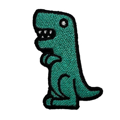 Ferro bordado feito sob encomenda dos remendos da cor 5CM do dinossauro PMS em remendos da roupa
