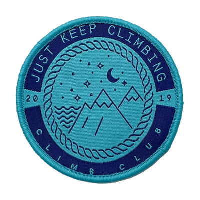 Emblemas de mochila de escalada personalizados 2019 Emblemas de roupas ecologicamente corretos