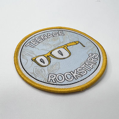 Emblemas de tecido uniformes em pano de tecido ecologicamente correto adesivos de nome de pano de revestimento personalizado