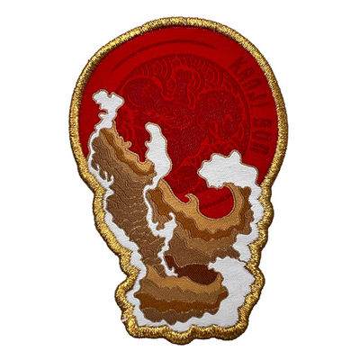 Decorado Natureza Personalizado Ferro em Remendo Tecido Merrow Borda Costurar em Remendos para Vestuário