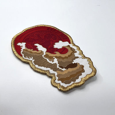 Decorado Natureza Personalizado Ferro em Remendo Tecido Merrow Borda Costurar em Remendos para Vestuário