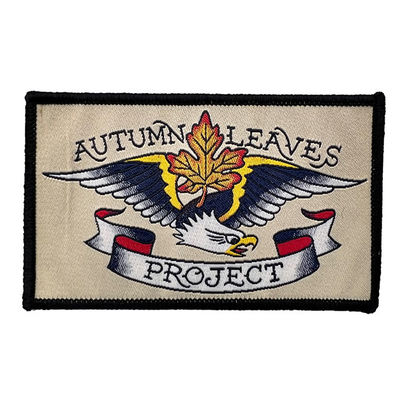 Ferro lavável em remendos Logo Shoulder Woven Patches feito sob encomenda do bordado