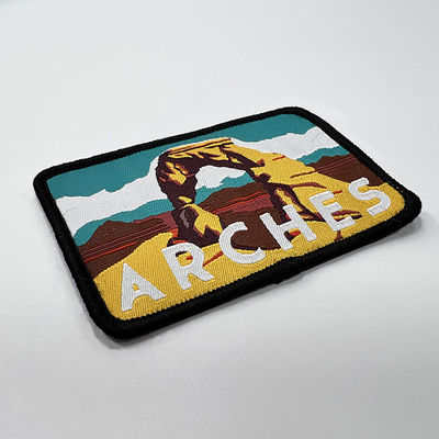 O nome feito sob encomenda de Jean Patches Natural Creative Brand de 6 cores costura em remendos tecidos
