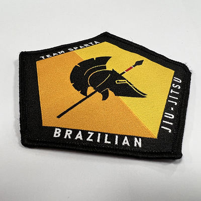 Cor feita sob encomenda tecida 12CM de Pantone dos remendos para o acessório do fato