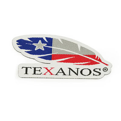 As linhas do poliéster passam no tamanho tecido do remendo personalizaram Logo Patches For Clothing
