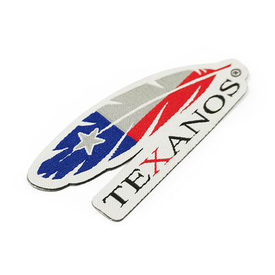 As linhas do poliéster passam no tamanho tecido do remendo personalizaram Logo Patches For Clothing