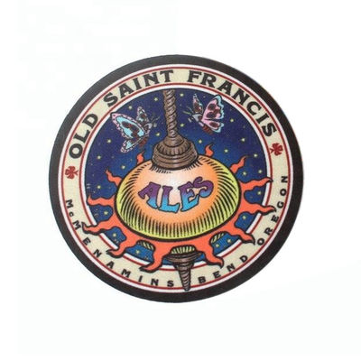 Ferro impresso personalizado na tela Logo Customized material do poliéster dos remendos