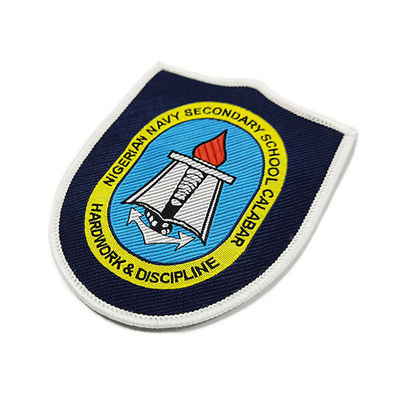 O uniforme tecido multa Logo Patches, polícia feita sob encomenda bordou remendos