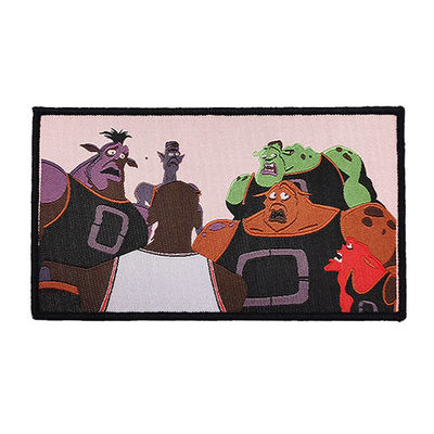 Logo Patch tecido desenhos animados, costura em remendos Logo Custom da roupa