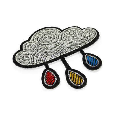 O metal rosqueia o remendo do bordado dos desenhos animados, tela feita sob encomenda lavável Logo Patch