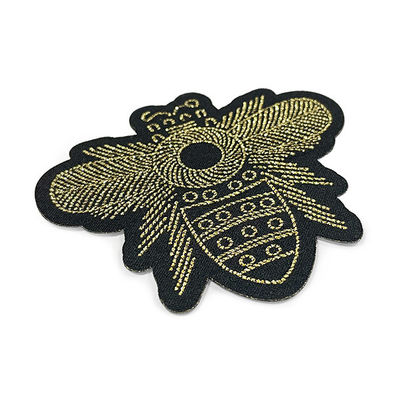 Remendos metálicos de pano dos desenhos animados de Logo Woven Logo Patch Customized
