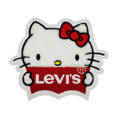 Os remendos laváveis bonitos do bordado do Chenille Applique costuram no revestimento protetor
