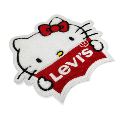 Os remendos laváveis bonitos do bordado do Chenille Applique costuram no revestimento protetor