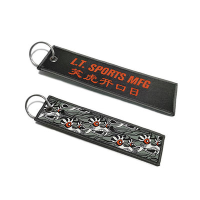 Corrente chave tecida 10x2.5cm 13x3cm da cor tela feita sob encomenda com curvatura do metal