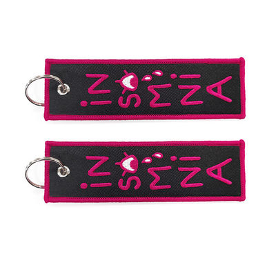 A beira de Overlock bordou portas-chaves Jet Tag Keychains relativa à promoção