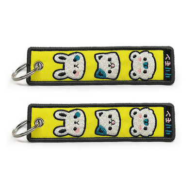 Merrowed Borde bordou portas-chaves/etiquetas chaves personalizadas
