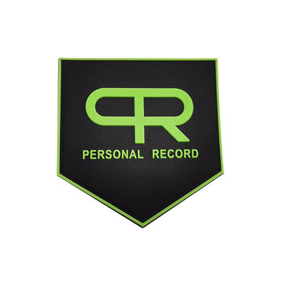 Fulgor nos remendos escuros do PVC, PVC Polyvinyl colorido Logo Patch