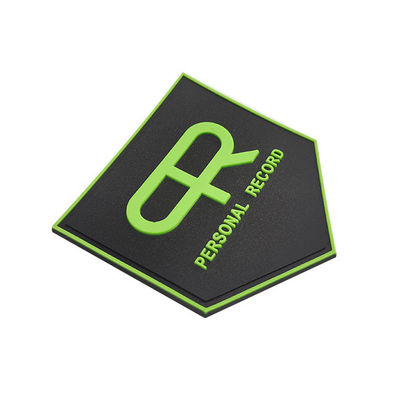 Fulgor nos remendos escuros do PVC, PVC Polyvinyl colorido Logo Patch