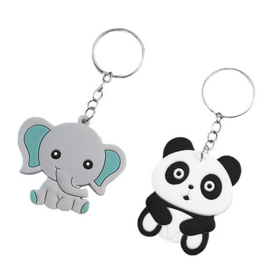 Portas-chaves inquebráveis Logo Rubber Keychains feito sob encomenda portátil flexível do PVC
