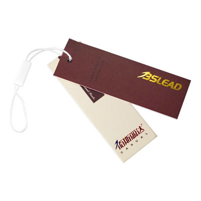 Etiquetas materiais de papel feitas sob encomenda de Hang Tags And Personalised Swing da roupa