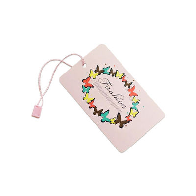 Logo Custom Clothing Hang Tags cortou o projeto do OEM para a mercadoria