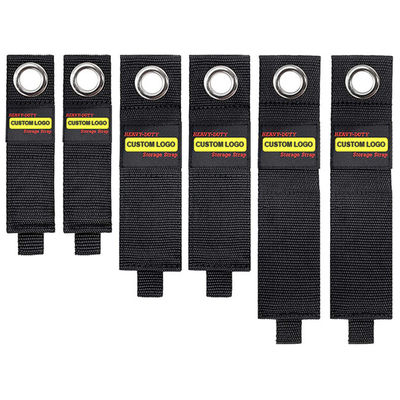 O suporte preto do cabo de Velcro, personalizou correias resistentes do armazenamento da fita
