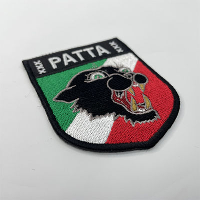 Tela feita sob encomenda os crachás bordados do remendo costuram a roupa animal em remendos tecidos