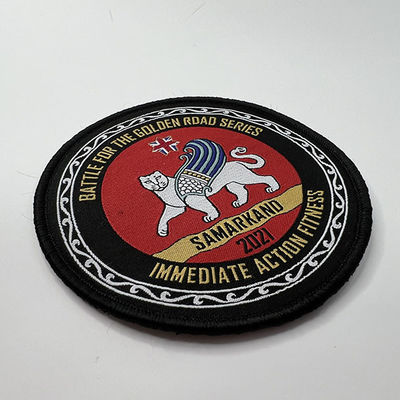 A beira feita sob encomenda de Samarkand Merrow tecida remenda remendos tecidos da etiqueta