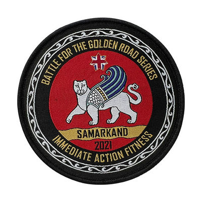 A beira feita sob encomenda de Samarkand Merrow tecida remenda remendos tecidos da etiqueta