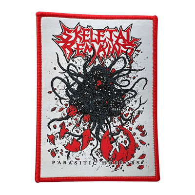 Ferro tecido da cor de Merrowed beira vermelha lavável Logo Patch PMS no crachá do bordado