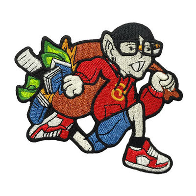 Os esportes bordados passam na lona Pantone da sarja dos remendos para o pano